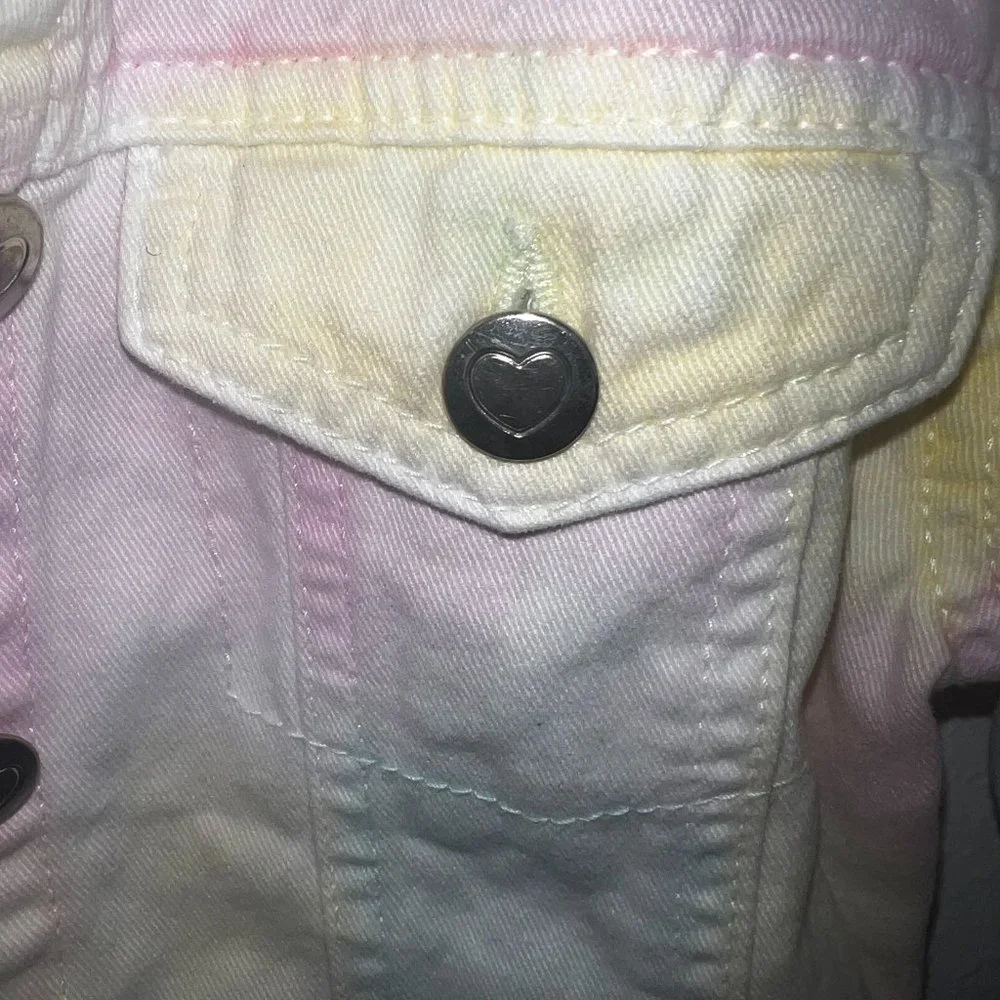 Island dewdrops kids pastel denim jacket size 5